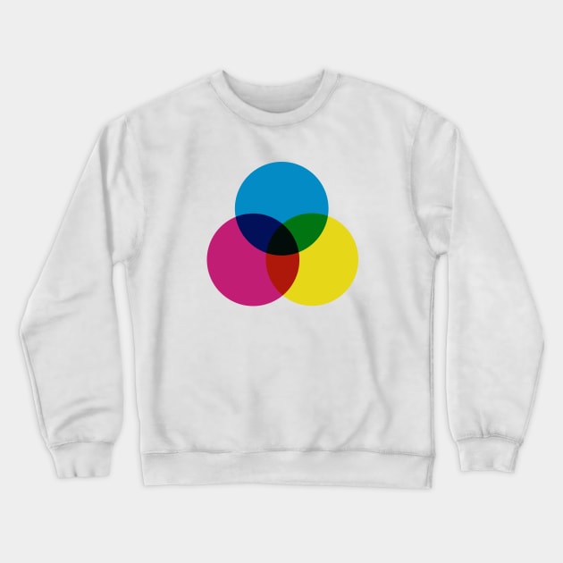 CMYK Color Mode Crewneck Sweatshirt by Teeworthy Designs